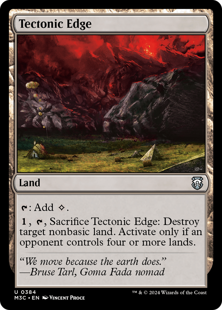 Tectonic Edge (Ripple Foil) [Modern Horizons 3 Commander] | Shuffle n Cut Hobbies & Games