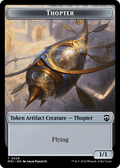 Aetherborn (Ripple Foil) // Thopter Double-Sided Token [Modern Horizons 3 Commander Tokens] | Shuffle n Cut Hobbies & Games