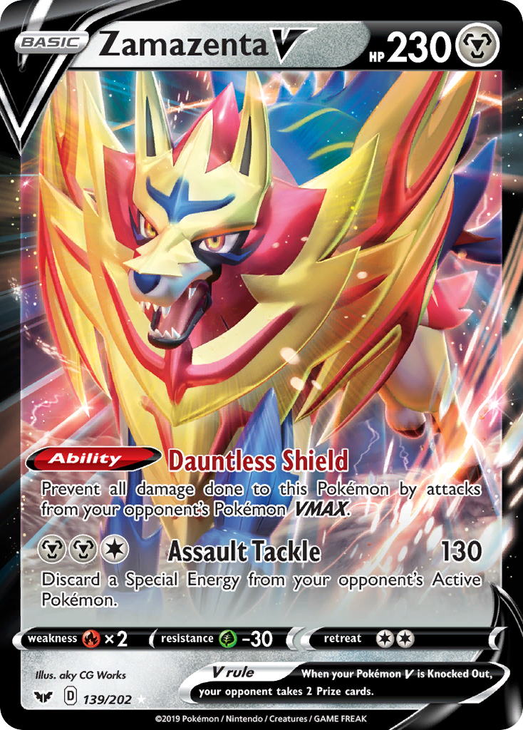 Zamazenta V (139/202) [Sword & Shield: Base Set] | Shuffle n Cut Hobbies & Games