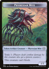 Phyrexian Mite Token (012) // Phyrexian Golem Double-Sided Token [Phyrexia: All Will Be One Tokens] | Shuffle n Cut Hobbies & Games