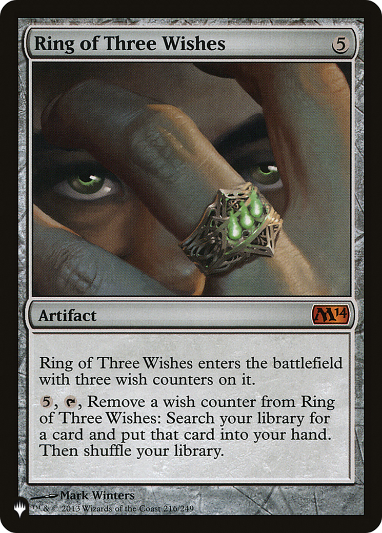 Ring of Three Wishes [The List] | Shuffle n Cut Hobbies & Games