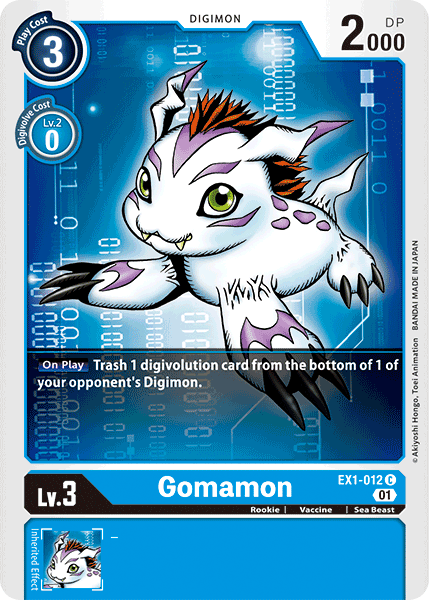 Gomamon [EX1-012] [Classic Collection] | Shuffle n Cut Hobbies & Games