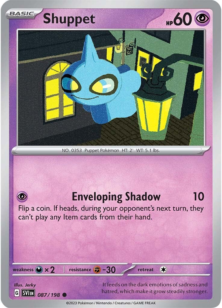 Shuppet (087/198) [Scarlet & Violet: Base Set] | Shuffle n Cut Hobbies & Games