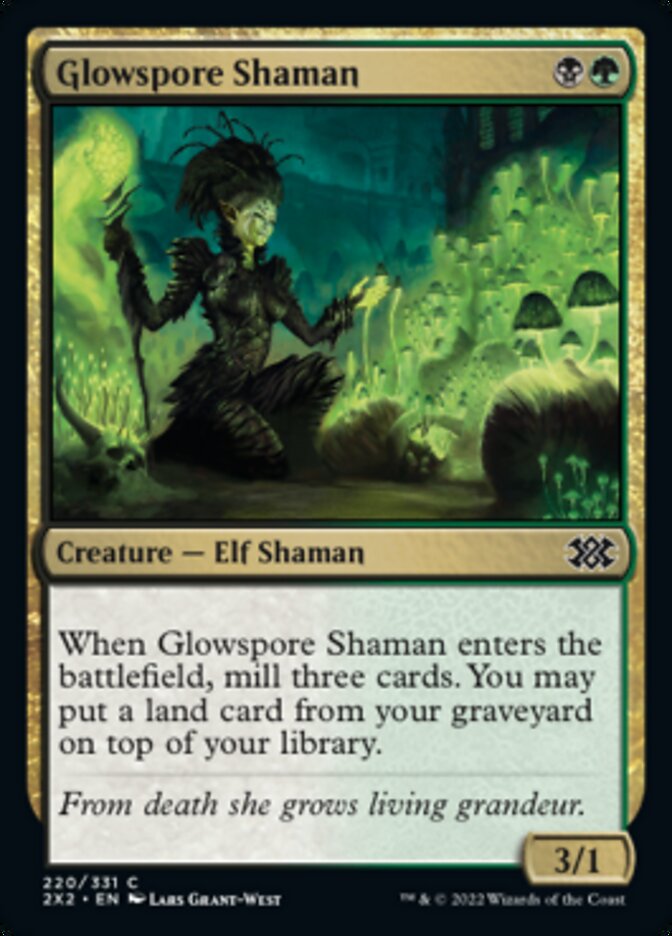 Glowspore Shaman [Double Masters 2022] | Shuffle n Cut Hobbies & Games