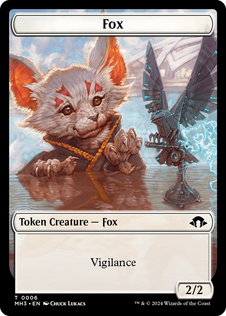 Phyrexian Germ // Fox Double-Sided Token [Modern Horizons 3 Tokens] | Shuffle n Cut Hobbies & Games