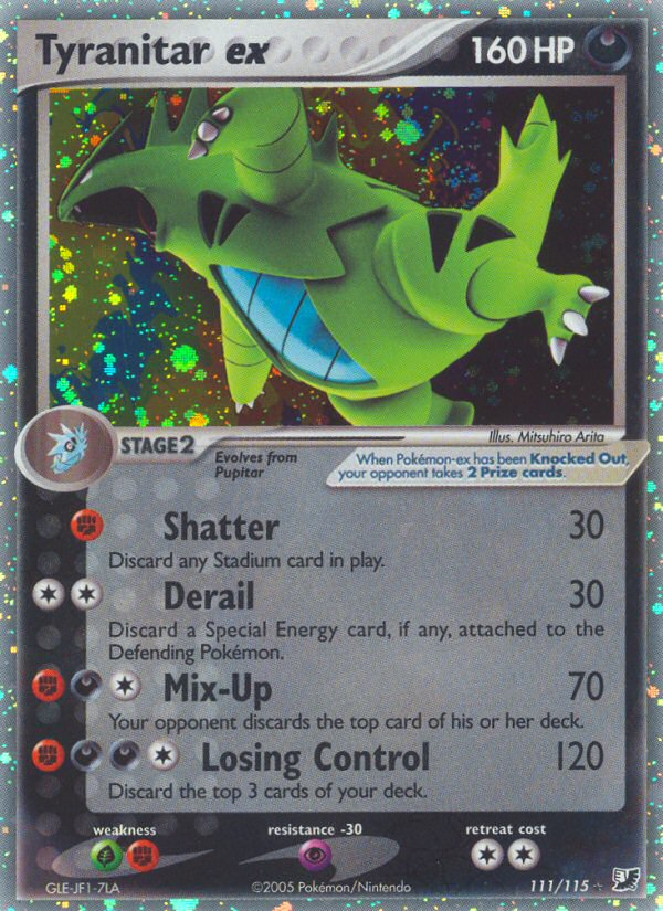 Tyranitar ex (111/115) [EX: Unseen Forces] | Shuffle n Cut Hobbies & Games