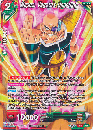 Nappa, Vegeta's Underling (Shop Tournament: Assault of Saiyans) (P-131) [Promotion Cards] | Shuffle n Cut Hobbies & Games