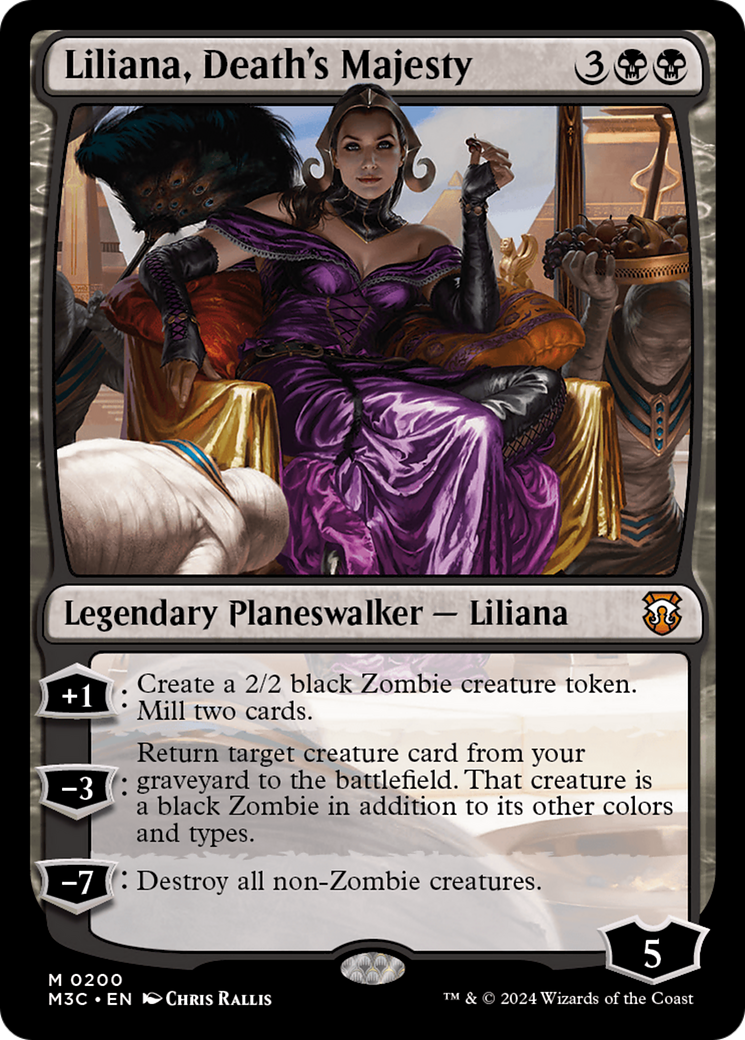 Liliana, Death's Majesty (Ripple Foil) [Modern Horizons 3 Commander] | Shuffle n Cut Hobbies & Games