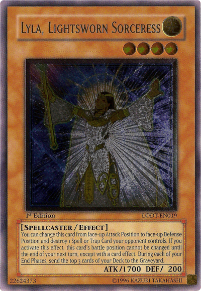 Lyla, Lightsworn Sorceress [LODT-EN019] Ultimate Rare | Shuffle n Cut Hobbies & Games