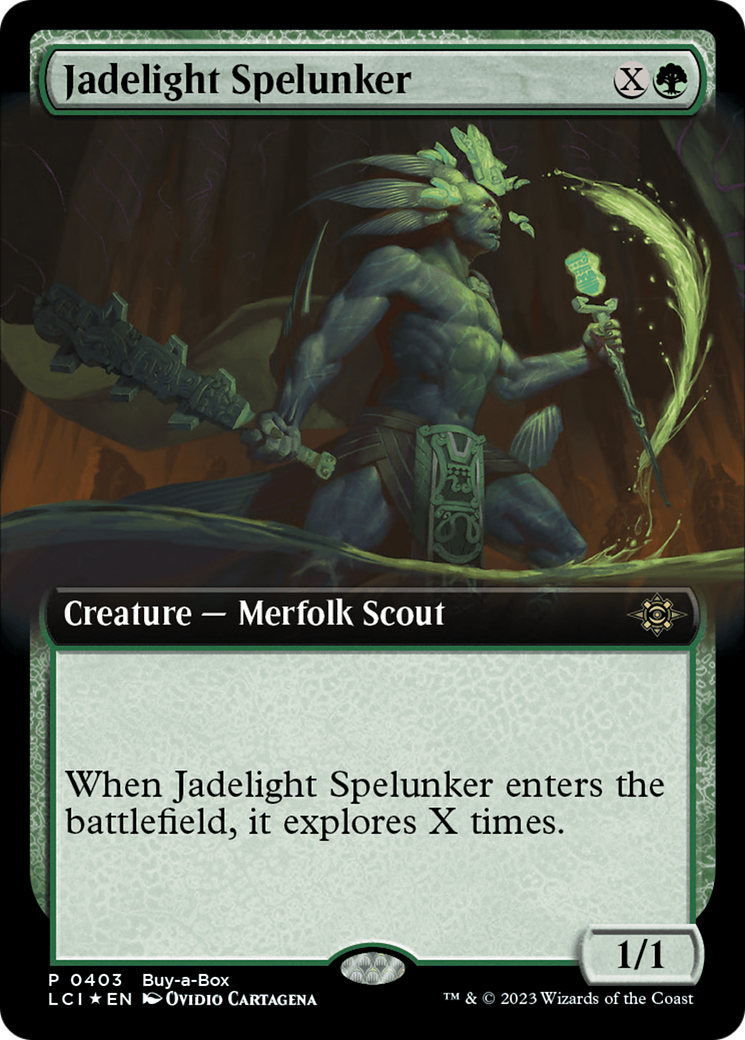 Jadelight Spelunker (Extended Art) (Buy-A-Box) [The Lost Caverns of Ixalan Promos] | Shuffle n Cut Hobbies & Games