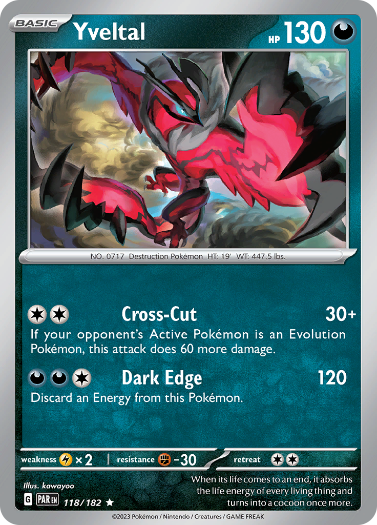 Yveltal (118/182) [Scarlet & Violet: Paradox Rift] | Shuffle n Cut Hobbies & Games