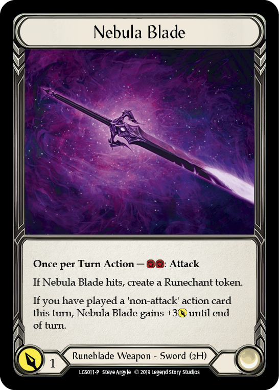 Nebula Blade [LGS011-P] (Promo)  1st Edition Cold Foil | Shuffle n Cut Hobbies & Games