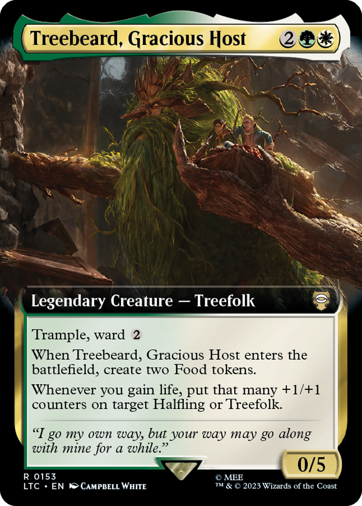 Treebeard, Gracious Host (Extended Art) [The Lord of the Rings: Tales of Middle-Earth Commander] | Shuffle n Cut Hobbies & Games