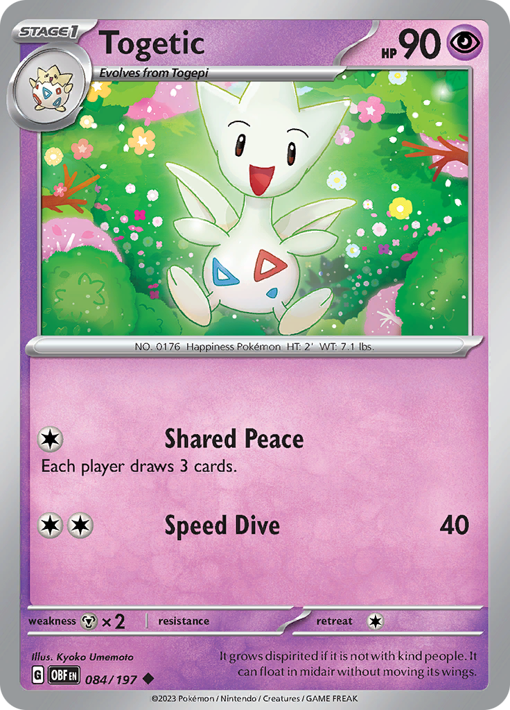 Togetic (084/197) [Scarlet & Violet: Obsidian Flames] | Shuffle n Cut Hobbies & Games