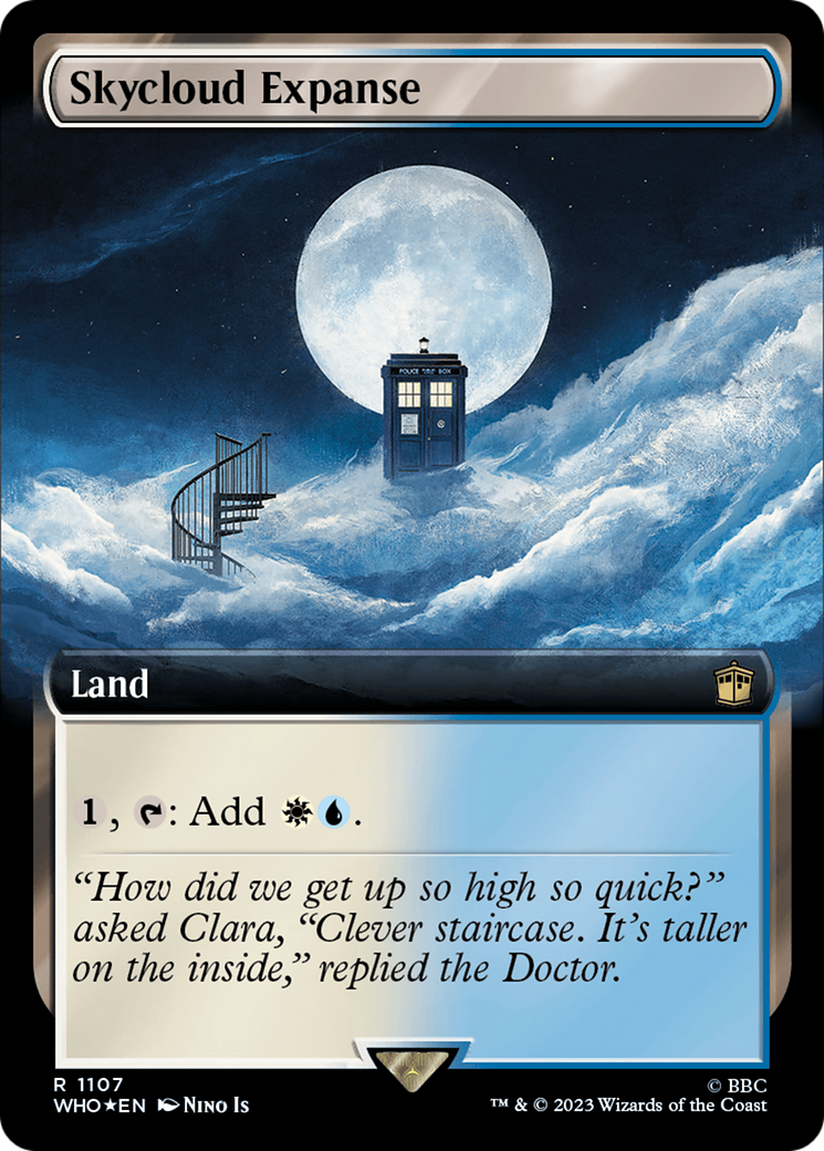 Skycloud Expanse (Extended Art) (Surge Foil) [Doctor Who] | Shuffle n Cut Hobbies & Games