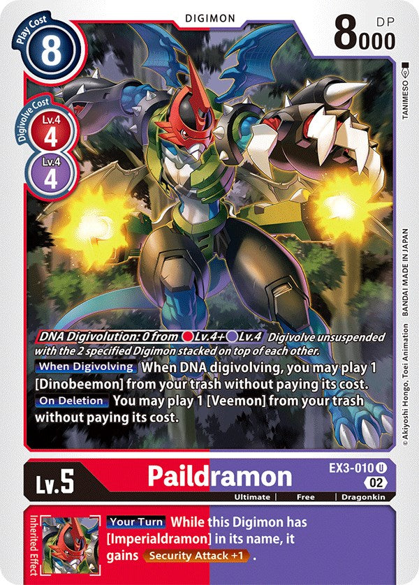 Paildramon [EX3-010] [Draconic Roar] | Shuffle n Cut Hobbies & Games