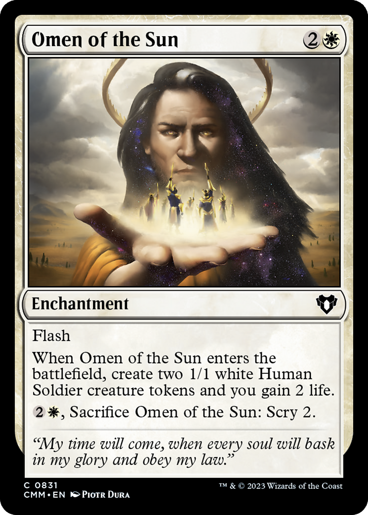 Omen of the Sun [Commander Masters] | Shuffle n Cut Hobbies & Games