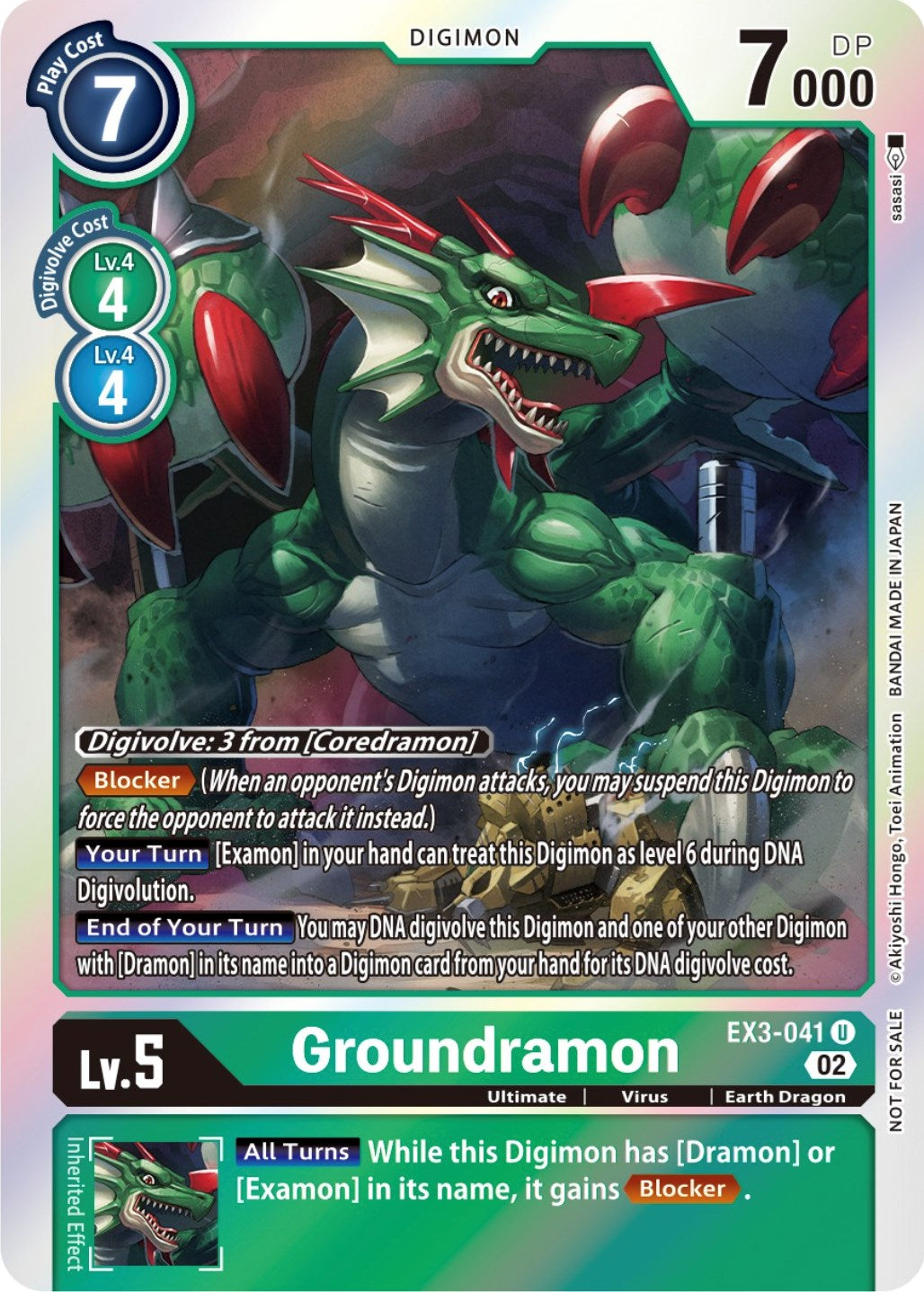 Groundramon [EX3-041] (Alternate Art) [Draconic Roar] | Shuffle n Cut Hobbies & Games