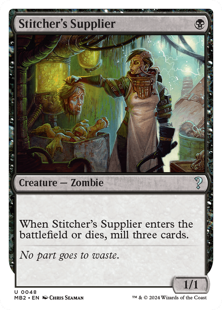 Stitcher's Supplier (White Border) [Mystery Booster 2] | Shuffle n Cut Hobbies & Games