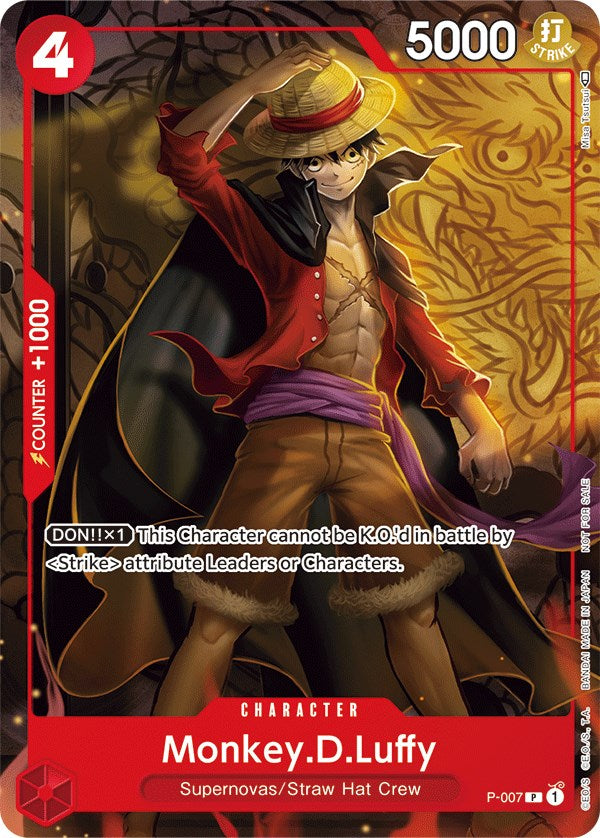 Monkey.D.Luffy (P-007) (Tournament Pack Vol. 1) [One Piece Promotion Cards] | Shuffle n Cut Hobbies & Games