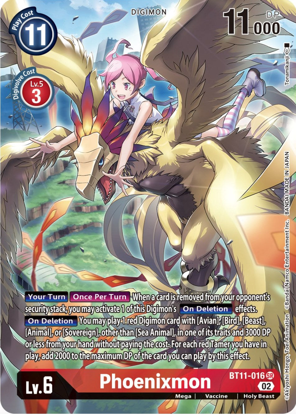 Phoenixmon [BT11-016] (Alternate Art) [Dimensional Phase] | Shuffle n Cut Hobbies & Games