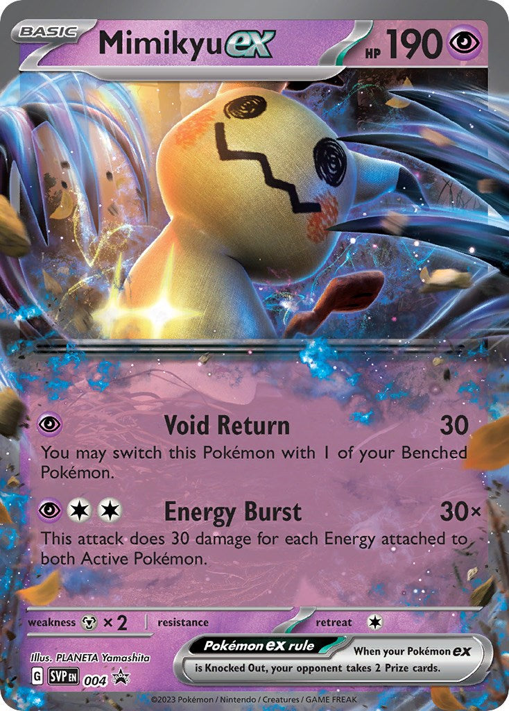 Mimikyu ex (004) [Scarlet & Violet: Black Star Promos] | Shuffle n Cut Hobbies & Games