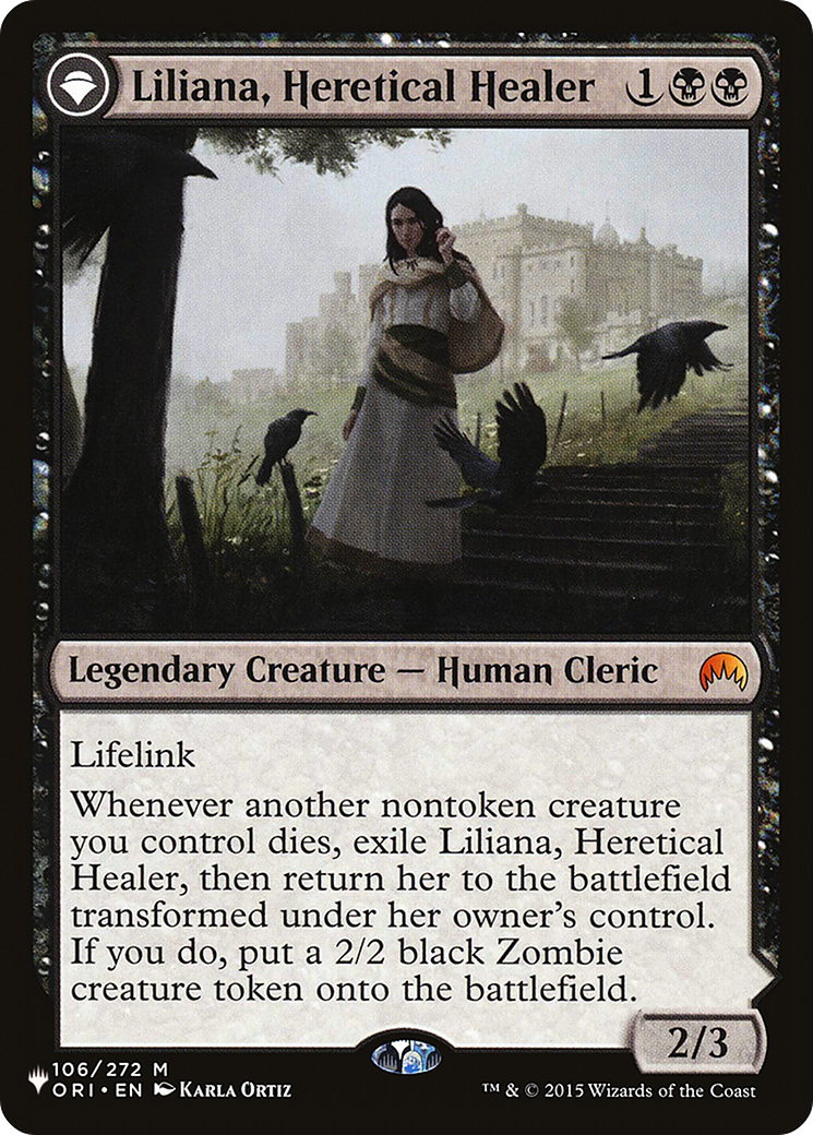 Liliana, Heretical Healer // Liliana, Defiant Necromancer [Secret Lair: From Cute to Brute] | Shuffle n Cut Hobbies & Games