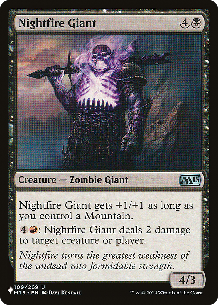 Nightfire Giant [The List Reprints] | Shuffle n Cut Hobbies & Games