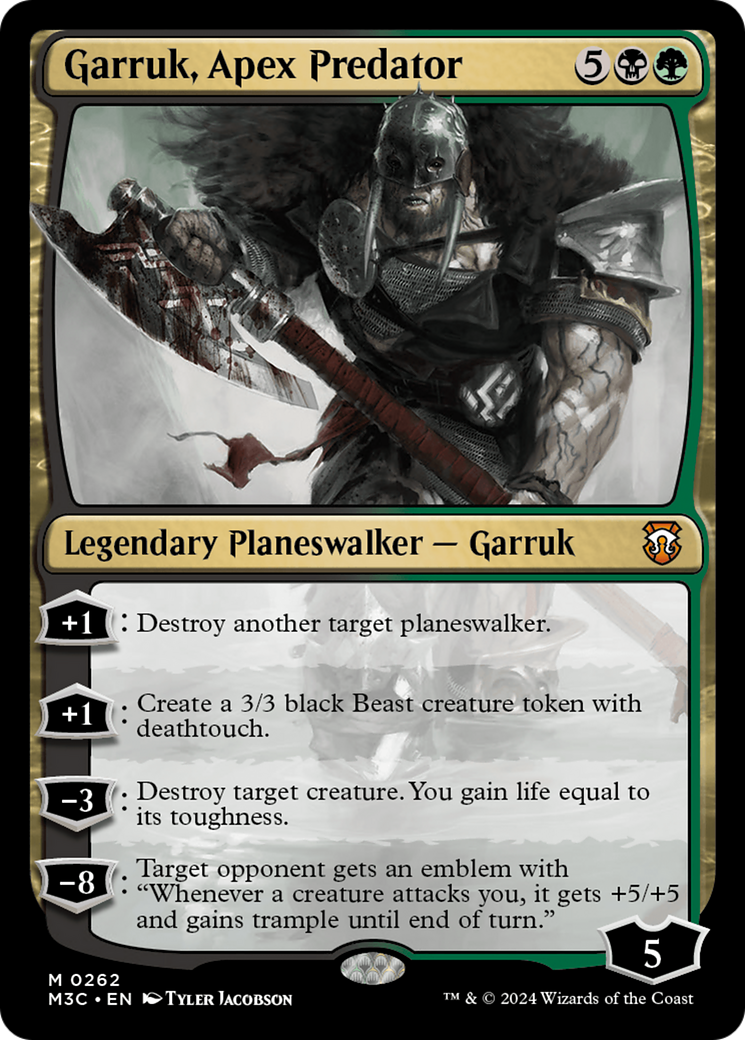 Garruk, Apex Predator (Ripple Foil) [Modern Horizons 3 Commander] | Shuffle n Cut Hobbies & Games