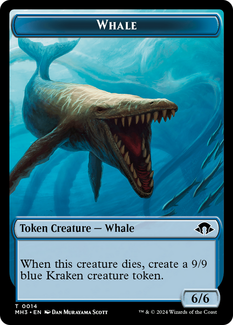 Phyrexian Germ // Whale Double-Sided Token [Modern Horizons 3 Tokens] | Shuffle n Cut Hobbies & Games