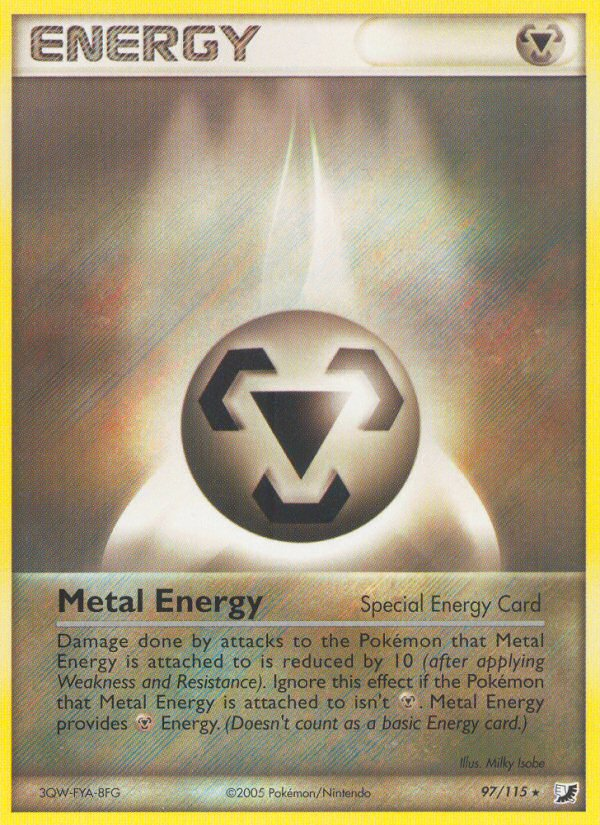 Metal Energy (97/115) [EX: Unseen Forces] | Shuffle n Cut Hobbies & Games