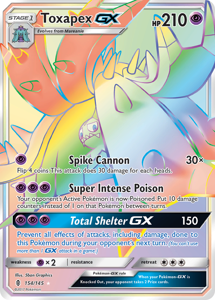 Toxapex GX (154/145) [Sun & Moon: Guardians Rising] | Shuffle n Cut Hobbies & Games