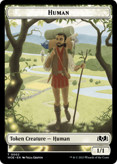 Human // Food (0012) Double-Sided Token [Wilds of Eldraine Tokens] | Shuffle n Cut Hobbies & Games