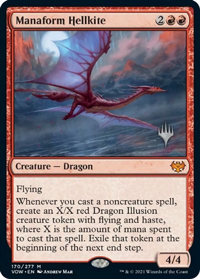 Manaform Hellkite (Promo Pack) [Innistrad: Crimson Vow Promos] | Shuffle n Cut Hobbies & Games