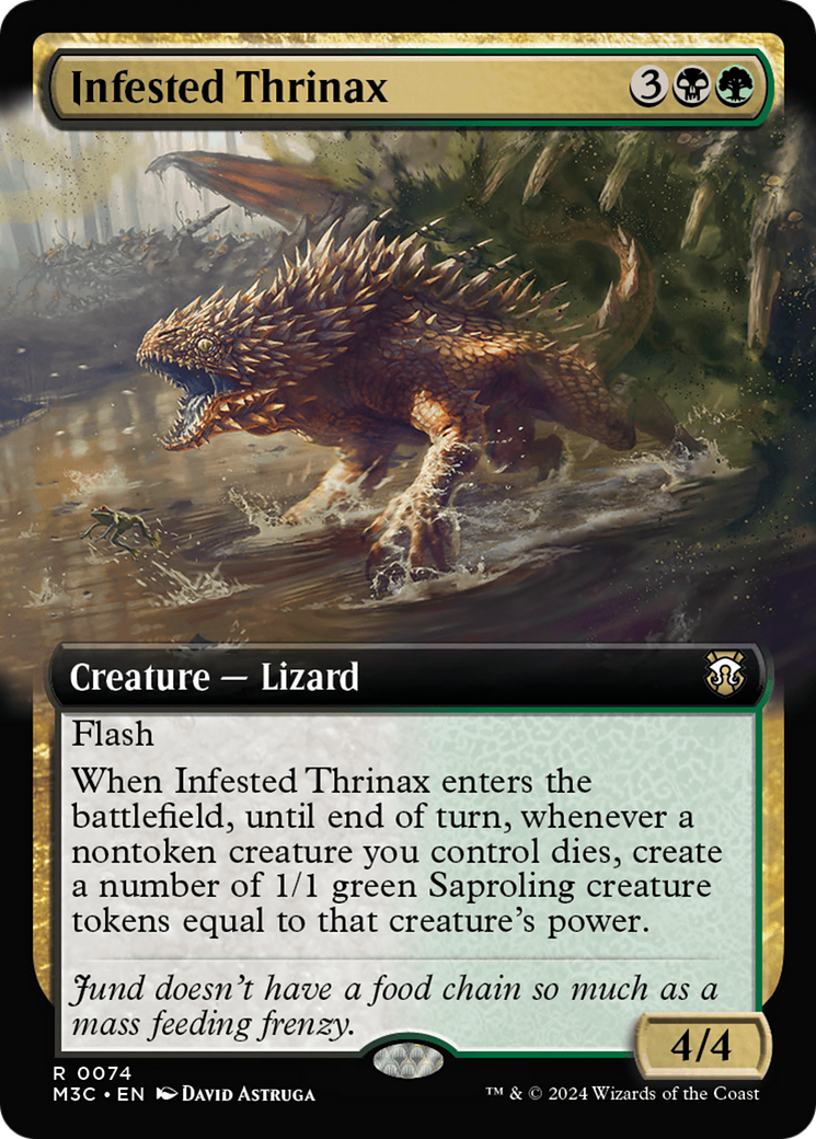 Infested Thrinax (Extended Art) [Modern Horizons 3 Commander] | Shuffle n Cut Hobbies & Games