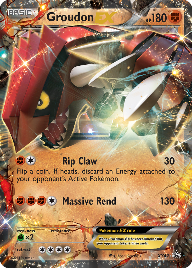 Groudon EX (XY42) [XY: Black Star Promos] | Shuffle n Cut Hobbies & Games