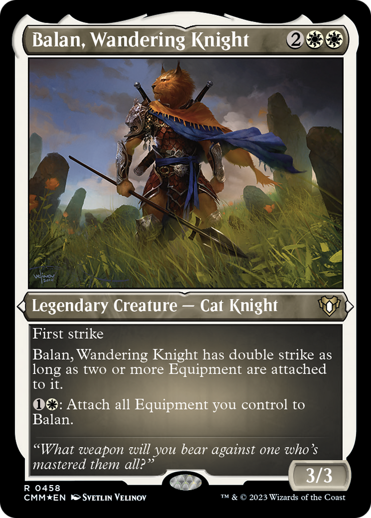 Balan, Wandering Knight (Foil Etched) [Commander Masters] | Shuffle n Cut Hobbies & Games