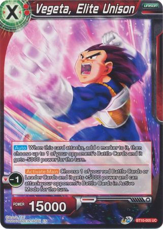 Vegeta, Elite Unison (BT10-005) [Rise of the Unison Warrior 2nd Edition] | Shuffle n Cut Hobbies & Games