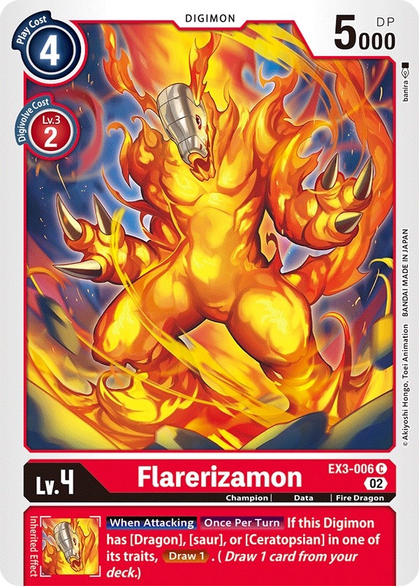 Flarerizamon [EX3-006] [Draconic Roar] | Shuffle n Cut Hobbies & Games