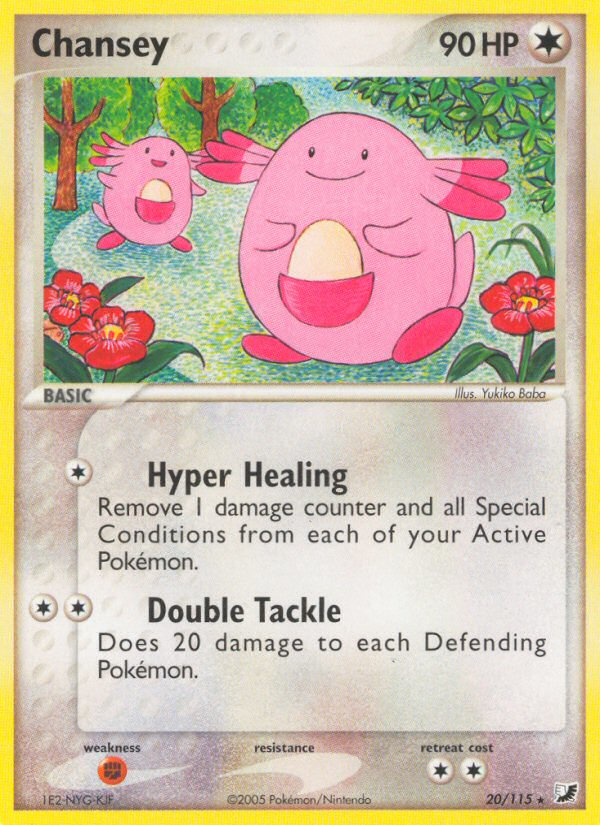 Chansey (20/115) [EX: Unseen Forces] | Shuffle n Cut Hobbies & Games