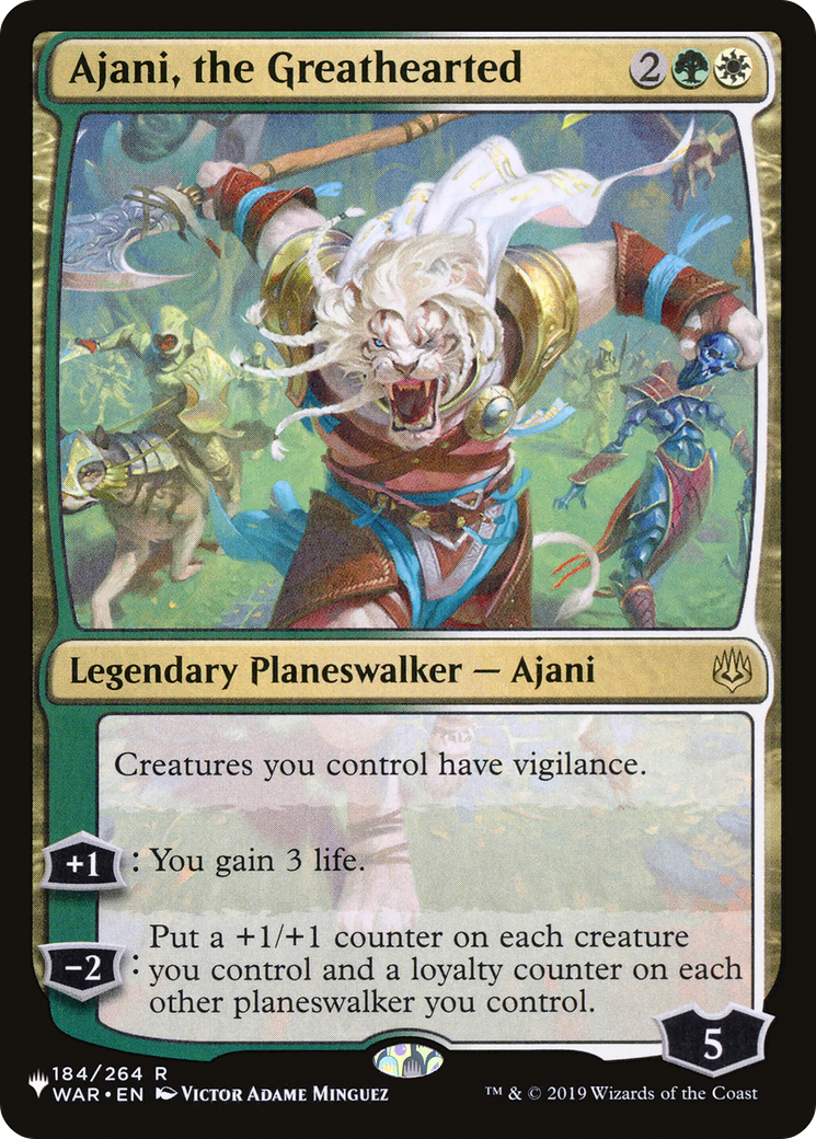 Ajani, the Greathearted [The List] | Shuffle n Cut Hobbies & Games