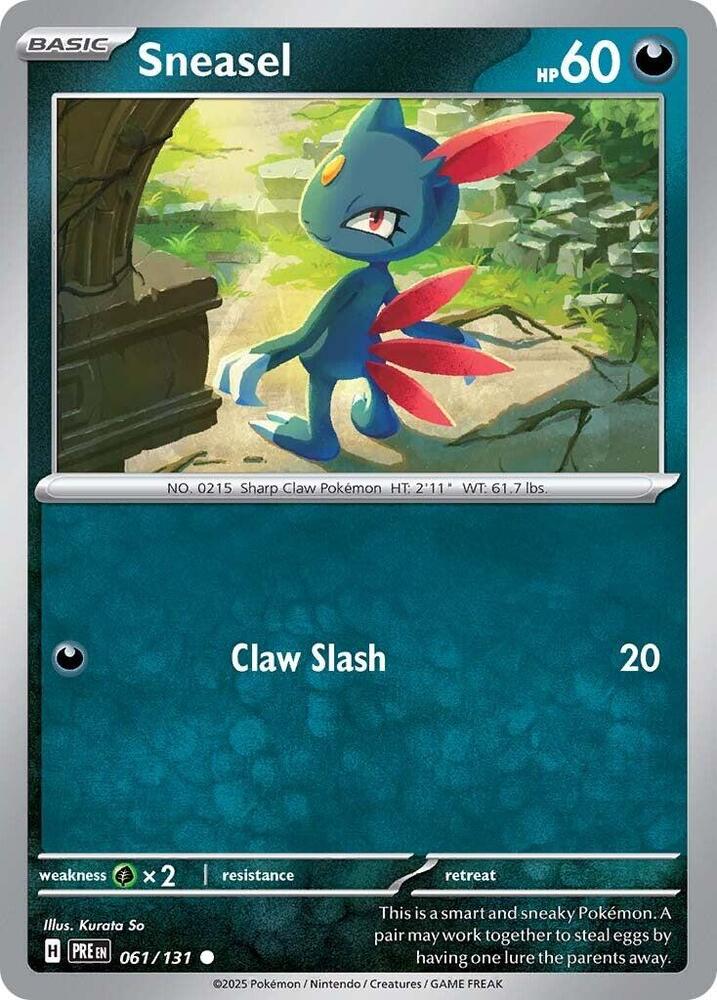 Sneasel (061/131) [Scarlet & Violet: Prismatic Evolutions] | Shuffle n Cut Hobbies & Games