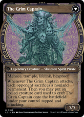 Throne of the Grim Captain // The Grim Captain (Showcase) [The Lost Caverns of Ixalan] | Shuffle n Cut Hobbies & Games