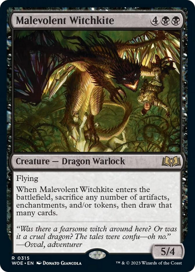 Malevolent Witchkite [Wilds of Eldraine] | Shuffle n Cut Hobbies & Games