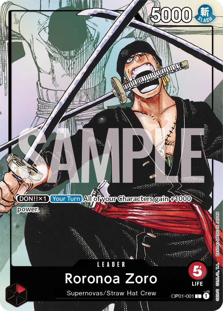 Roronoa Zoro (Alternate Art) [One Piece Promotion Cards] | Shuffle n Cut Hobbies & Games