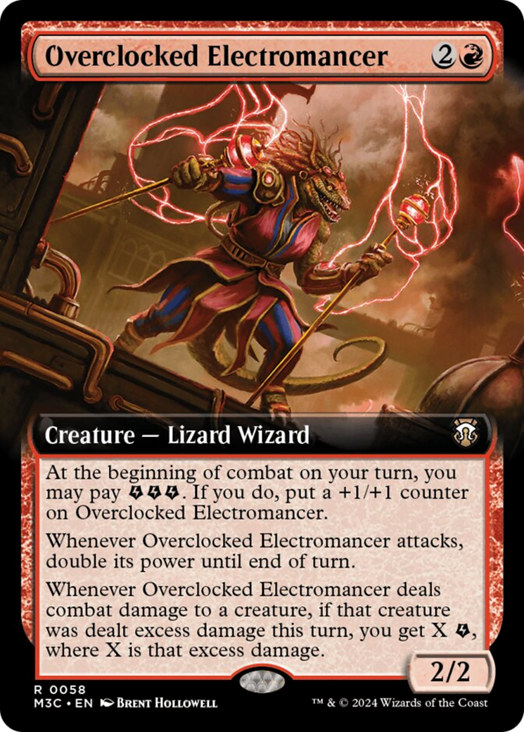 Overclocked Electromancer (Extended Art) [Modern Horizons 3 Commander] | Shuffle n Cut Hobbies & Games