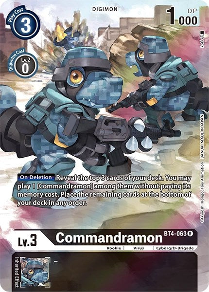 Commandramon [BT4-063] (Alternate Art) [Dimensional Phase] | Shuffle n Cut Hobbies & Games