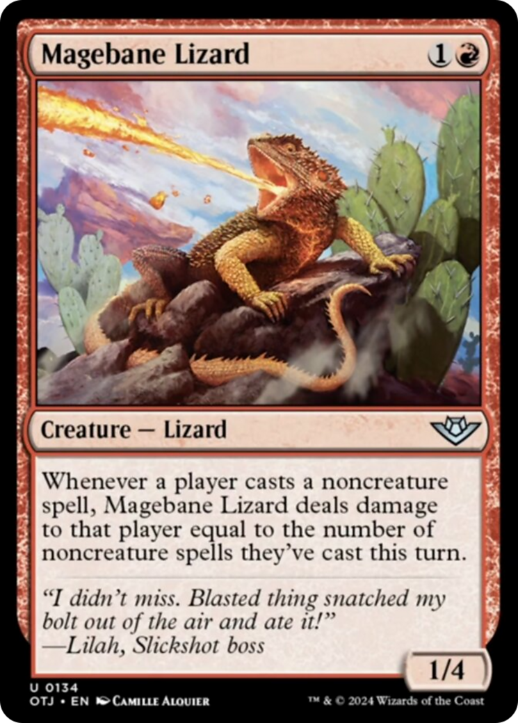 Magebane Lizard [Outlaws of Thunder Junction] | Shuffle n Cut Hobbies & Games