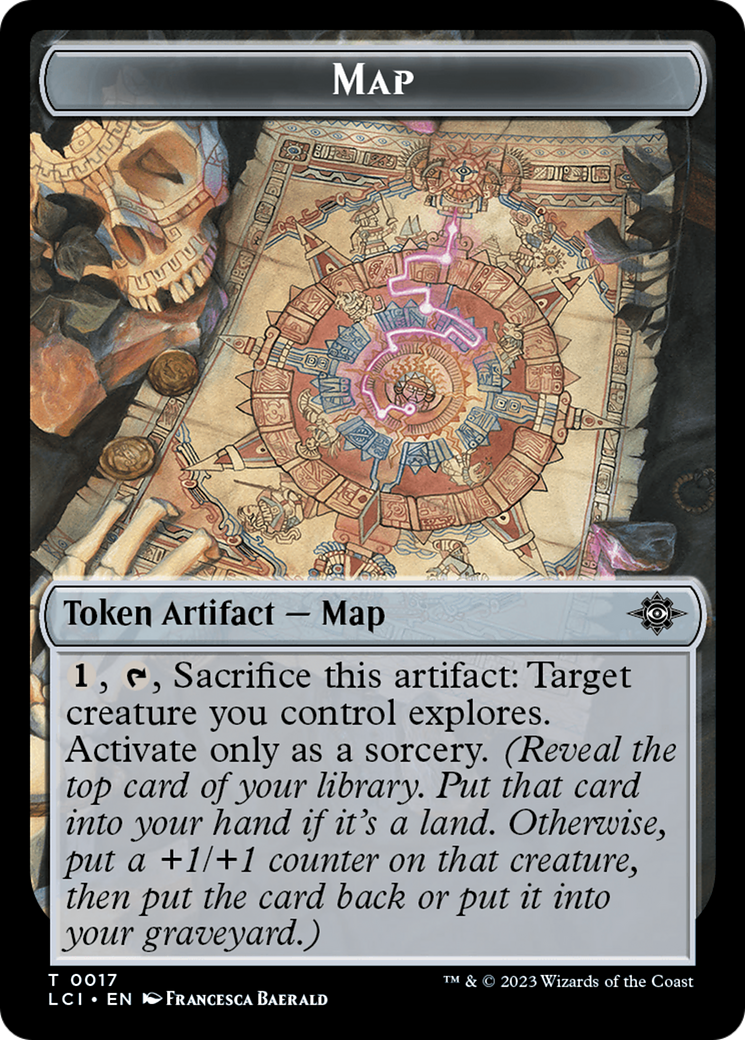 Map // Vampire Demon Double-Sided Token [The Lost Caverns of Ixalan Tokens] | Shuffle n Cut Hobbies & Games