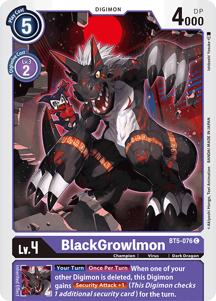 BlackGrowlmon [BT5-076] [Battle of Omni] | Shuffle n Cut Hobbies & Games